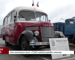 Den otevřených dveří v ČSAD nabídl projížďku veterány