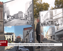 Mariánské náměstí zdobí výstava fotografií Proměny města