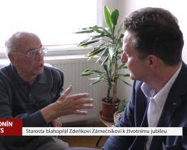 Starosta poblahopřál Zdeňkovi Zámečníkovi k životnímu jubileu