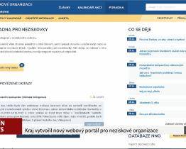 Kraj vytvořil nový webový portál pro neziskové organizace