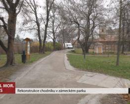 Chodník v zámeckém parku prošel rekonstrukcí