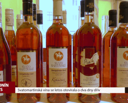 Svatomartinská vína se letos otevírala o dva dny dřív