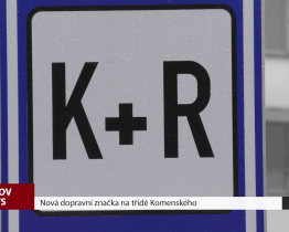 Na třídě Komenského v Kyjově se objevila nová dopravní značka