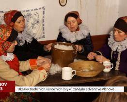 Ukázky vánočních zvyků zahájily advent ve Vlčnově