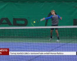 Turnaj starších žáků v tenisové hale ovládl Honza Raštica