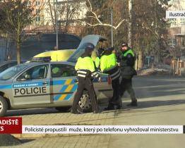 Policisté propustili muže, který po telefonu vyhrožoval ministerstvu