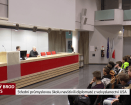 Střední průmyslovou školu navštívili diplomaté z velvyslanectví USA