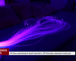 Při Dnu otevřených dveří byla na ZŠ Trávníky otevřena relaxační místnost