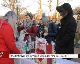 Studenti Klvaňova gymnázia uspořádali vánoční jarmark