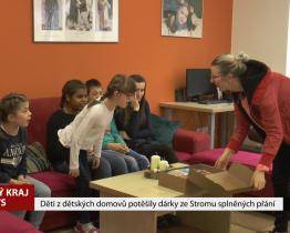 Děti z dětských domovů potěšily dárky ze Stromu splněných přání