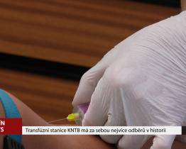 Transfúzní stanice KNTB má za sebou nejvíce odběrů v historii