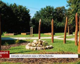 MŠ Na Rybníku má novou zahradu v přírodním stylu 