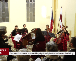 Sváteční koncert v klášterní kapli přinesl především barokní skladby