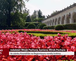 Ve stánku Kroměříže na Regiontour voněly květiny