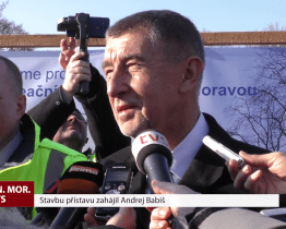 Stavbu přístavu ve Veselí zahájil premiér Andrej Babiš