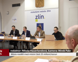 Město rozdělí mezi místní části 25 milionů korun