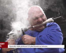Opavský silák překousl 33 plechovek za minutu