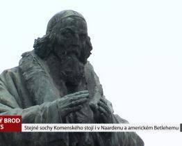 Stejné sochy Komenského stojí i v Naardenu a americkém Betlehemu