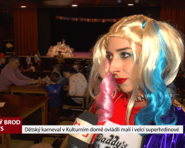 Dětský karneval v Kulturním domě ovládli malí i velcí superhrdinové