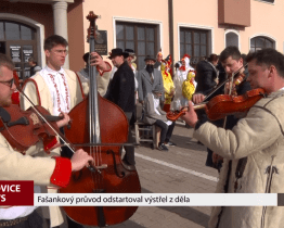 Fašankový průvod odstartoval výstřel z děla