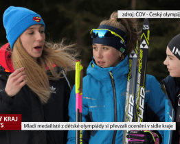 Mladí medailisté z dětské olympiády si převzali ocenění v sídle kraje