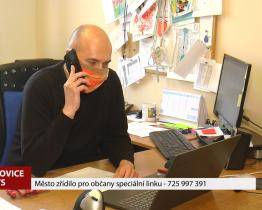 Město zřídilo pro občany speciální linku na čísle 725 997 391
