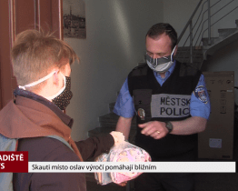 Skauti místo oslav pomáhají bližním