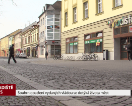 Souhrn opatření vydaných vládou se dotýká života měst