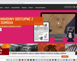 V době nouzového stavu nabízí Baťův institut služby online