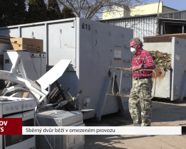 Sběrný dvůr běží v omezeném provozu