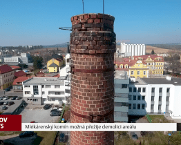 Mlékárenský komín možná přežije demolici areálu