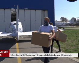 Uherskohradišťská nemocnice obdržela leteckou zásilku masek