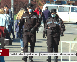 Strážníci pracují v plném nasazení i během pandemie