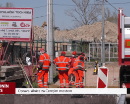 Oprava silnice za Černým mostem
