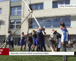 Kyjovské náměstí zdobí zmenšená májka