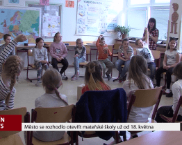 Město se rozhodlo otevřít mateřské školy už 18. května