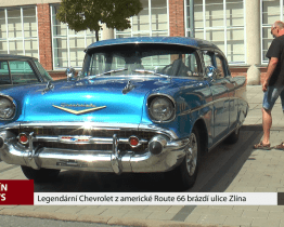 Legendární Chevrolet z americké Route 66 brázdí ulice Zlína
