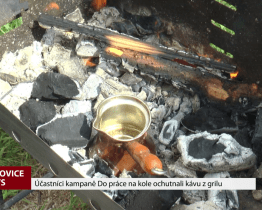 Účastníci kampaně Do práce na kole ochutnali kávu z grilu