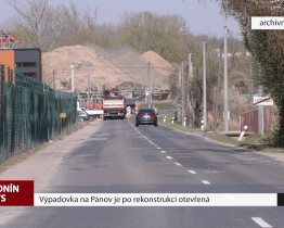 Výpadovka na Pánov je po rekonstrukci znovu otevřená