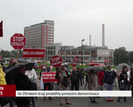 Ve Zlínském kraji proběhly protestní demonstrace