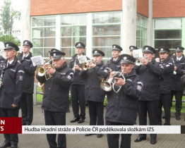 Hudba Hradní stráže a Policie ČR poděkovala složkám IZS