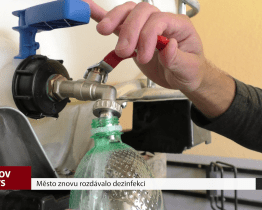 Město znovu rozdávalo dezinfekci