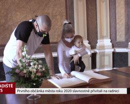 Prvního občánka města roku 2020 slavnostně přivítali na radnici