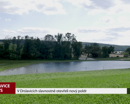 V Drslavicích slavnostně otevřeli nový poldr