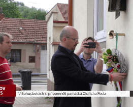 V Bohuslavicích si připomněli památku Oldřicha Pecla