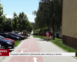 Propojení páteřních cyklostezek přes město je u konce