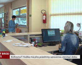 Knihovna F. Kožíka má přes prázdniny upravenou otevírací dobu