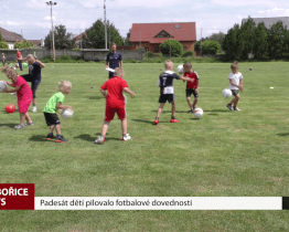 50 dětí pilovalo fotbalové dovednosti