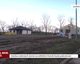 Stavba rodinných domů za sídlištěm Hutník bude pokračovat