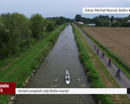 Veslaři propluli celý Baťův kanál